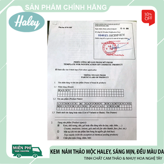 Kem dưỡng trắng trị nám thảo mộc Haley