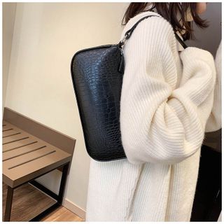 Túi kẹp nách vân da rắn thời thượng size 29cm VIDEO