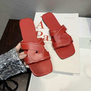 Dép bệt đan chéo chỉ viền