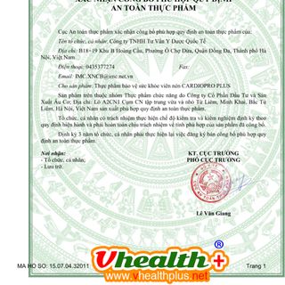 CARDIOPRO hổ trợ ngăn ngừa bệnh tim mạch