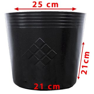 600 Chậu Sỉ 25x21x21cm nhựa PE dẻo trồng cây bền từ 5 đến 10 năm-77105 giá sỉ