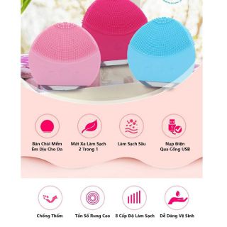 Máy Rửa Mặt Cầm Tay Rung Mạnh Tạo Bọt Massage Trị Liệu Mini - Silicon Mát Xa An Toàn Cho Da Nhạy Cảm giá sỉ