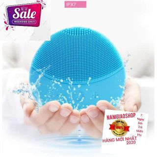 Máy Rửa Mặt Cầm Tay Rung Mạnh Tạo Bọt Massage Trị Liệu Mini - Silicon Mát Xa An Toàn Cho Da Nhạy Cảm