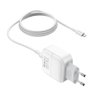 Bộ cóc cáp sạc nhanh 18W PD + QC3.0 BA46A Borofone cổng Lightning