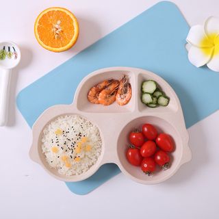 Khay Ăn Dặm Lúa Mạch 4 Ô Cho Bé
