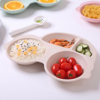 Khay Ăn Dặm Lúa Mạch 4 Ô Cho Bé
