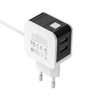 Cóc sạc kèm dây sạc cổng Micro-USB BA41A Borofone (EU plug)