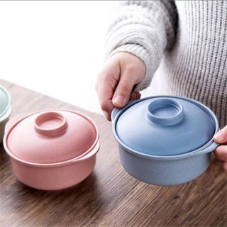 Nồi Ăn Mì Giữ Nhiệt Lúa Mạch Có Nắp