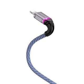 Dây cáp sạc đèn Led nhiều màu BU25 Borofone cổng Lightning