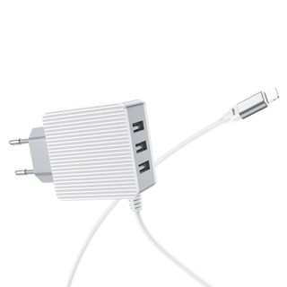 Cóc sạc kèm dây sạc cổng Lightning BA42A Borofone (EU plug)