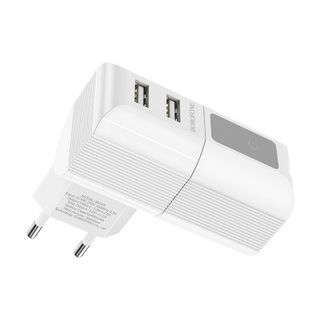 Cóc sạc 2 cổng USB kiêm loa không dây BA44A Bluetooth 5.0