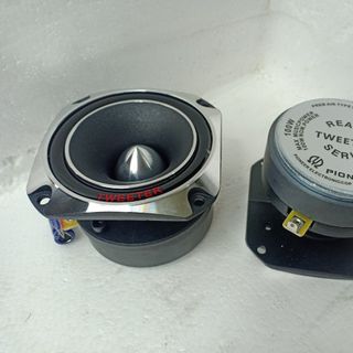 BỘ 2 CHIẾC LOA Vuông TREBLE PT 14 - PIONEER NANO 3 LỖ VÍT + CHÂN ĐẾ + TỤ 3.3MF