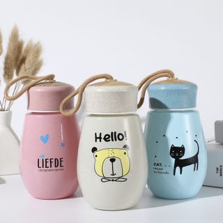 Bình Nước Lúa Mạch 380ml Có Dây Móc