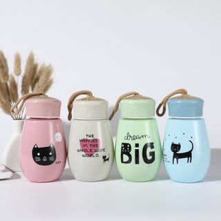Bình Nước Lúa Mạch 380ml Có Dây Móc