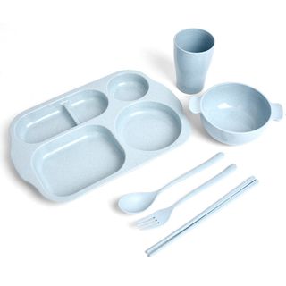 Bộ 6 Món Khay Ăn Dặm Lúa Mạch Cho Bé