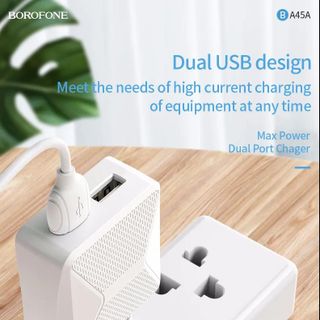 Cóc Sạc BA45A Borofone 2.4A
