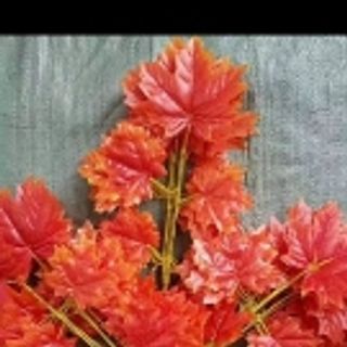 Lá Phong Đỏ Lá To 15 Lá Giá Sỉ - Lá Cây Giả