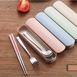 Hộp Đựng Muỗng Đũa Nĩa Lúa Mạch