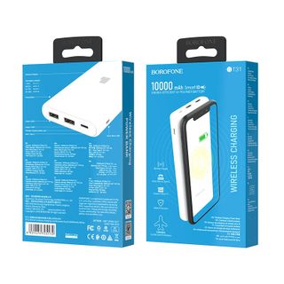Pin Sạc Dự Phòng Không Dây BOROFONE BT31, BT-31 - Dung Lượng 10000mAh