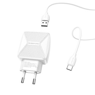 Bộ Cóc Cáp Sạc BA45A Borofone 2.4A Cổng USB-C, Type-C giá sỉ