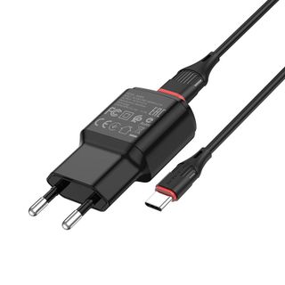 Bộ cóc cáp sạc BA48A Borofone cổng USB-C, Type-C Chuẩn EU