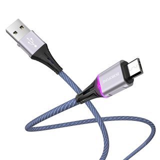 Dây cáp sạc đèn Led nhiều màu BU25 Borofone cổng Micro-USB