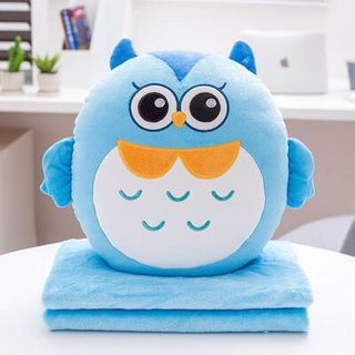 Bộ CHĂN GỐI văn phòng hình thú, trái cây 3in1