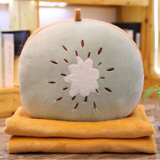 Bộ CHĂN GỐI văn phòng hình thú, trái cây 3in1