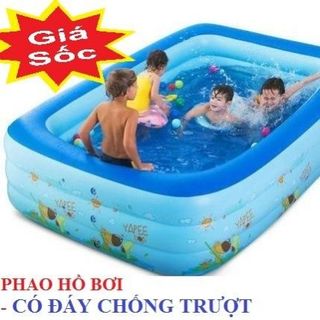 [HCM] Phao bơi 1m2 - DÀY DẶN đáy CHỐNG TRƯỢT tặng miếng vá phao