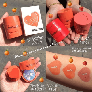 Má Hồng Sivanna Colors Love Illusion Stamp Blush HF4021 8g