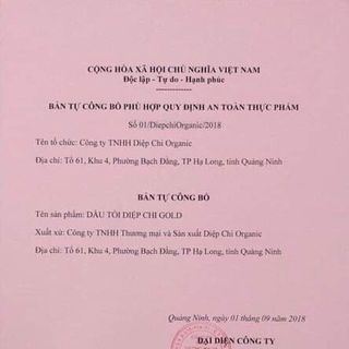 Tinh dầu tỏi diệp Chi Gold