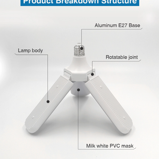 BÓNG ĐÈN HÌNH QUẠT 3 CÁNH 45W Tel