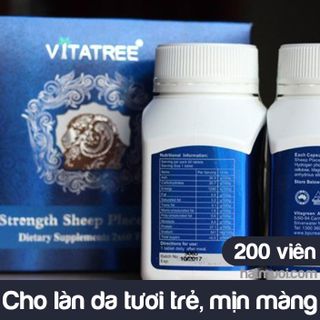 Vitatree Strength Sheep Placenta 60000mg – Viên uống nhau thai cừu Úc