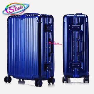 Vali nhựa du lịch khung nhôm khóa sập 1 bộ 20 inch và 24 inch Shalla