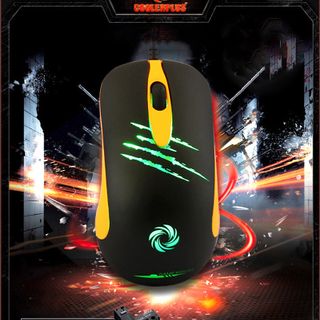 Mouse Gaming CoolerPlus CPM X7C đen vàng, led