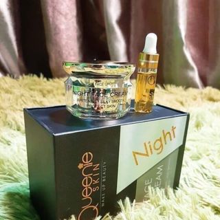 KEM FACE ĐÊM DỊCH YẾN QUEENIE SKIN 100% THIÊN NHIÊN 35g( tặng 1 serum dịch yến)