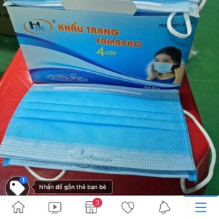 Khẩu trang 4 lớp khử khuẩn . giá sỉ