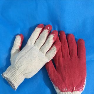 Găng tay bảo hộ tráng cao su màu đỏ