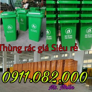 Thùng rác 240 lít giá rẻ tại hậu giang-