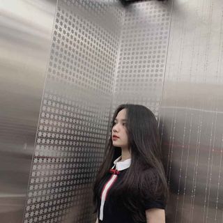 Váy xanh than cổ tròn