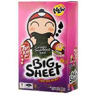 Snack Rong Biển Taokaenoi BIG SHEET Vị Sốt Nhật Bản Hộp 12 Gói 3.2g