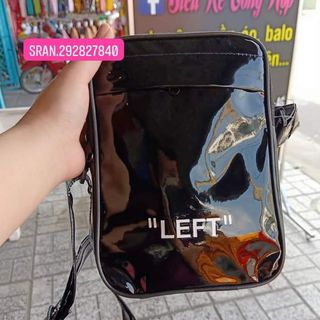 TÚI CHÉO UNISEX DA PU BÓNG 2 NGĂN