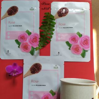020.MẶT NẠ HNB MY SKIN RELAXING MASK [HOA HỒNG]