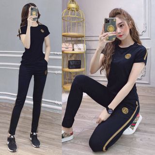Đồ bộ thể thao nữ thêu logo F5