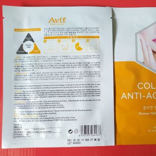 008.MẶT NẠ AVIF COLLAGEN ANTI AGING MASK