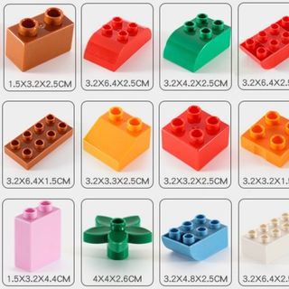 Bộ đồ chơi lắp ráp lego 130 chi tiết nhựa size to