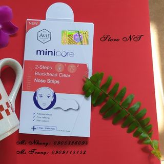 009.MẶT NẠ AVIF MINI PORE 2STEPS BLACKHEAD CLEAR NOSE STRIPS