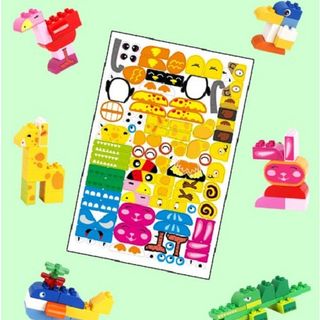 Bộ đồ chơi lắp ráp lego 130 chi tiết nhựa size to