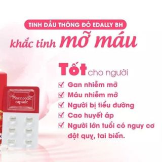 Tinh dầu thông đỏ Edally BH giá sỉ