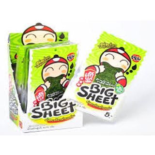 Snack Rong Biển Taokaenoi BIG SHEET Vị Truyền Thống Hộp 12 Gói 3.2g